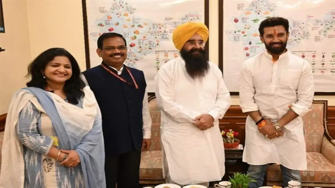 Punjab News: मेगा फूड पार्क बठिंडा में बन सकता है। मंत्री गुरमीत ने चिराग पासवान से  मिलकर प्रस्ताव रखा