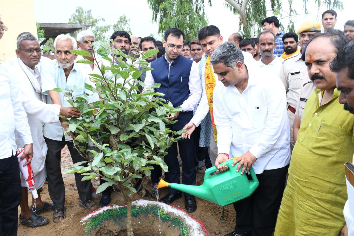 प्रभारी मंत्री: मुख्यमंत्री वृक्षारोपण महाअभियान के तहत लगाए एक हजार पौधे, राजस्थान में लगाएंगे 7 करोड़ से अधिक पौधे