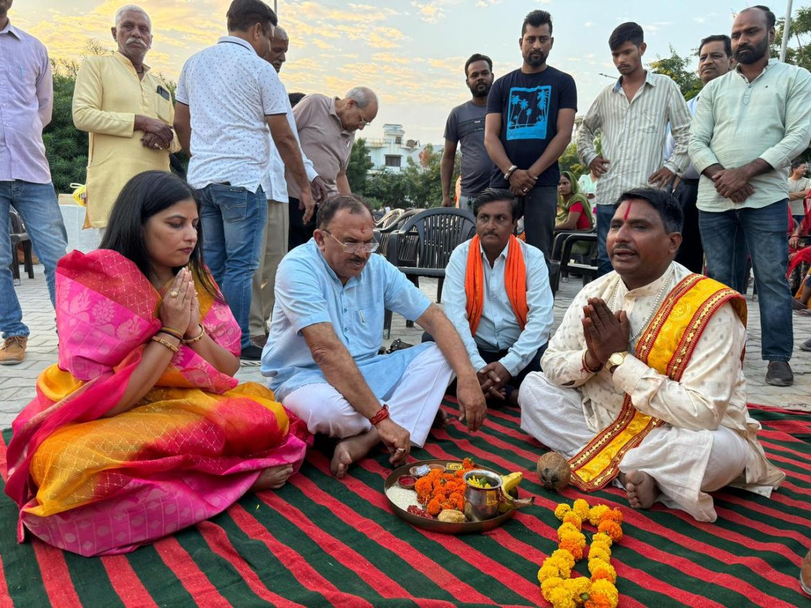 Assembly Speaker Vasudev Devnani ने किया निर्माण कार्य का शुभारंभ, अजमेर के हरिभाऊ उपाध्याय नगर में 1.13 करोड़ की लागत से बनेगी सड़क