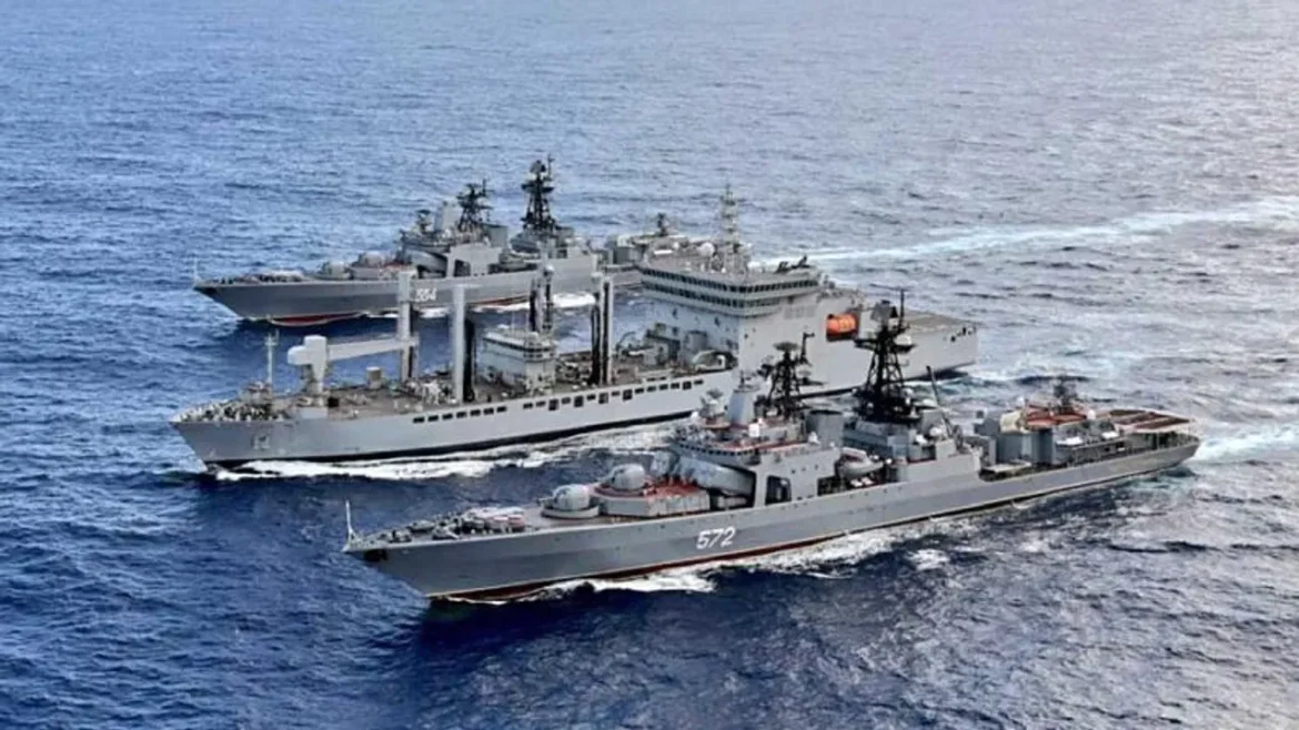 Indian Navy का युद्धपोत मुंबई बहुराष्ट्रीय अभ्यास ला पेरोस में भाग लेगा।
