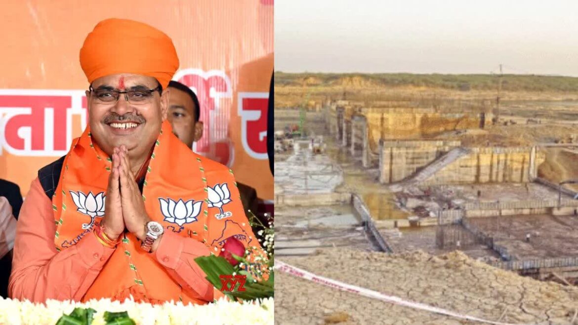 CM Bhajanlal Sharma ने सैडल बांध का दौरा कर निरीक्षण किया।