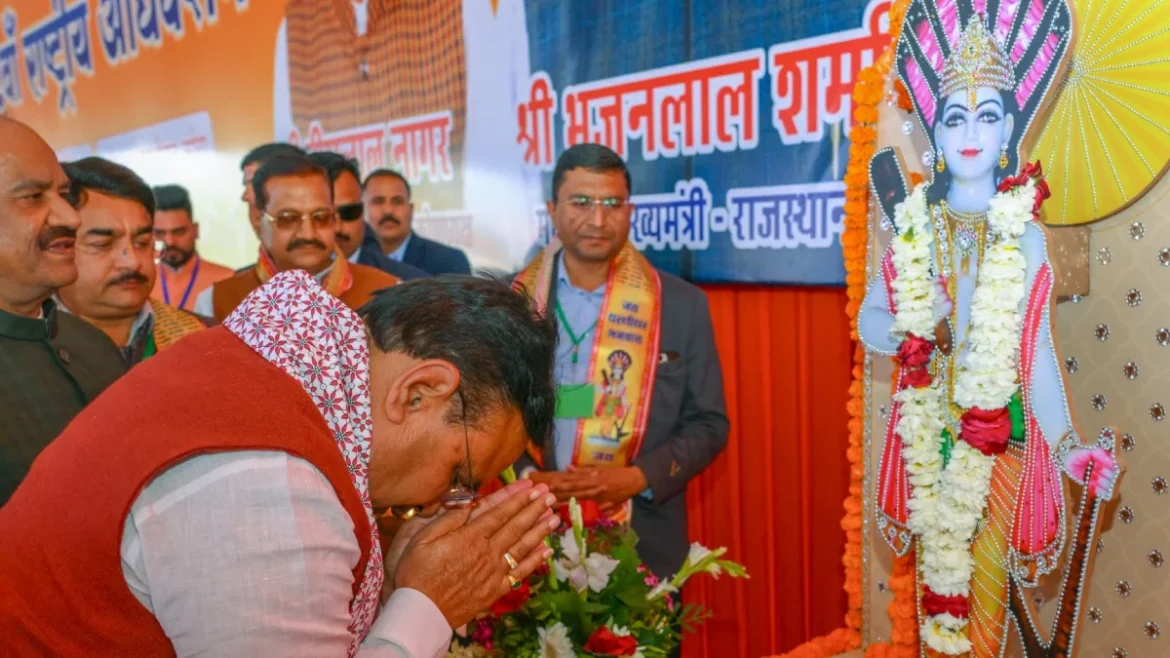 CM Bhajan Lal Sharma : बजट में प्रदेश के विभिन्न मंदिरों के सौंदर्यीकरण के लिए 161 करोड़ रुपये का प्रावधान किया गया है।