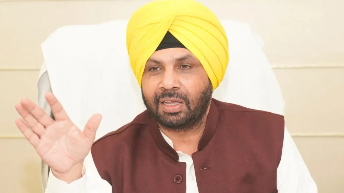 Punjab Government ने यातायात जाम को कम करने के लिए जलालाबाद बाईपास को हरी झंडी दी: हरभजन सिंह ईटीओ