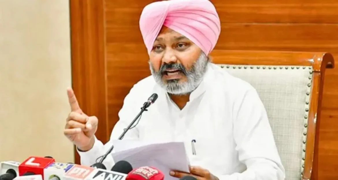 Minister Harpal Cheema : आप सरकार ने कड़ा प्रहार किया, रु. 1,549 करोड़ के फर्जी लेनदेन का भंडाफोड़