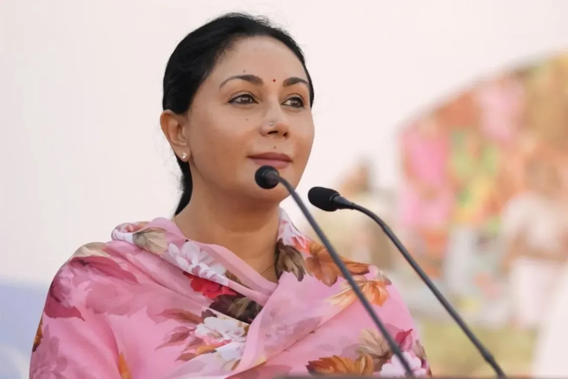 Deputy CM Diya Kumari ने आंगनवाड़ी केंद्रों में आने वाउपमुख्यमंत्री दीया कुमारी ने आंगनवाड़ी केंद्रों में आने वाले बच्चों के लिए मिलेट न्यूट्री बार के पायलट वितरण का उद्घाटन कियाले बच्चों के लिए मिलेट न्यूट्री बार के पायलट वितरण का उद्घाटन किया