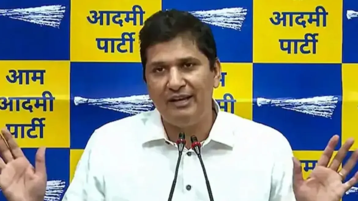 दिल्ली में नालों की सफाई के काम में करोड़ों रुपये के घोटाले का आरोप,आप नेता Saurabh Bhardwaj ने लगाया बड़ा आरोप.