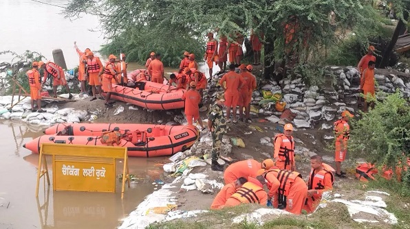 Punjab Government की एजेंसियों और सामाजिक संगठनों ने फाजिल्का के बाढ़ प्रभावित क्षेत्रों में राहत पहुंचाई