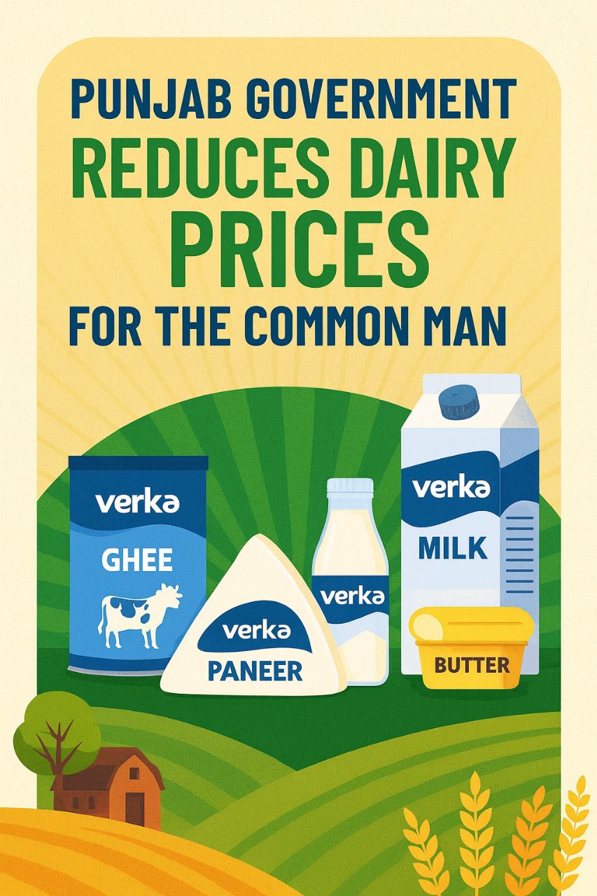 मुख्यमंत्री मान का आम आदमी को बड़ा तोहफ़ा, पंजाब सरकार ने घटाए रोज़मर्रा के डेयरी उत्पादों के दाम