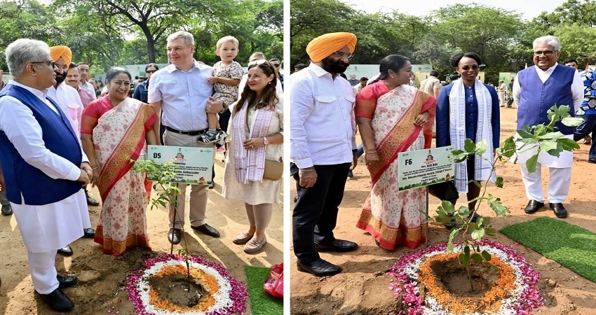 सेवा पखवाड़ा: 75 राजदूतों और उच्चायुक्तों ने मां के नाम लगाए पौधे, दिल्ली में खास पौधरोपण अभियान