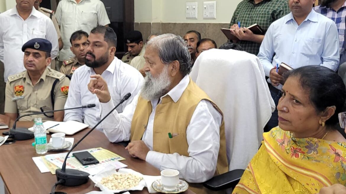 ऊर्जा मंत्री अनिल विज ने की तैयारियों की समीक्षा - गुरू तेग बहादुर जी के 350वें शहीदी पर्व पर नगर कीर्तन का अम्बाला छावनी में होगा स्वागत