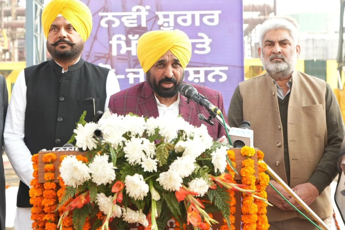 मुख्यमंत्री भगवंत सिंह मान ने गन्ने का भाव बढ़ाकर 416 रुपए प्रति क्विंटल किया, नई शुगर मिल और ‘फतेह’ चीनी का किया लॉन्च