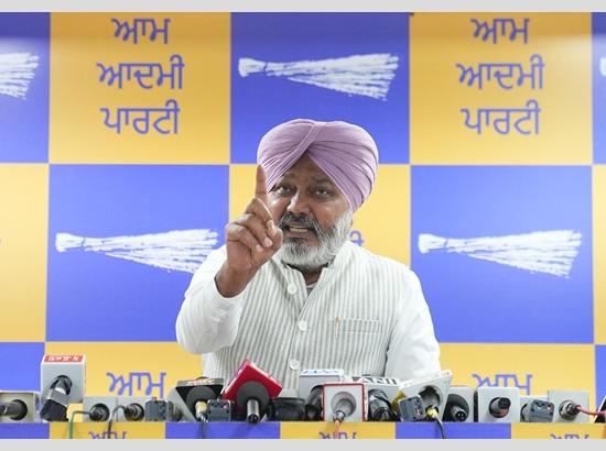 हरपाल सिंह चीमा ने कांग्रेस और बीजेपी को भ्रष्टाचार पर जवाब देने की चुनौती दी