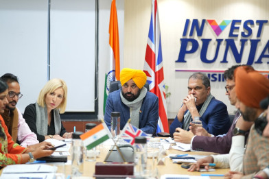 पंजाब मुख्यमंत्री भगवंत मान ने यू.के. के लिए पंजाब को निवेश हब के रूप में प्रस्तुत किया