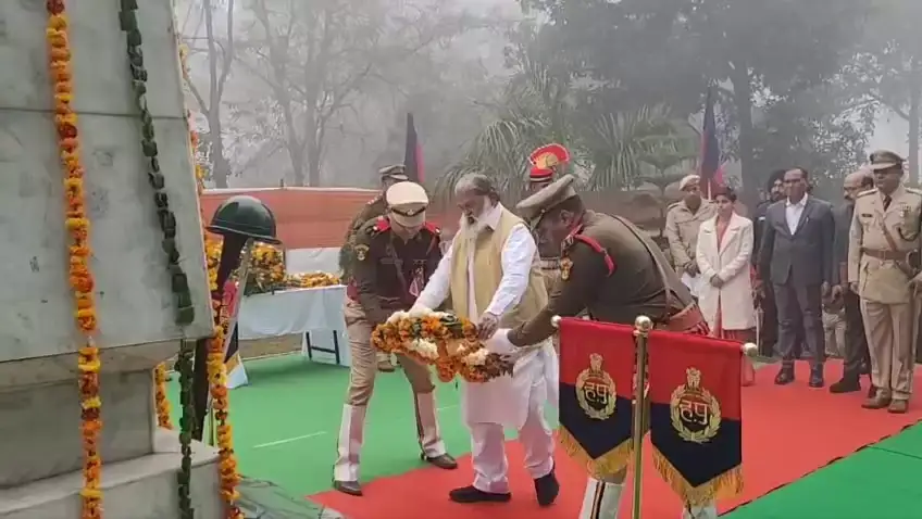 यमुनानगर में अनिल विज ने 77वें गणतंत्र दिवस पर राष्ट्रीय ध्वज फहराया, शहीदों को श्रद्धांजलि दी