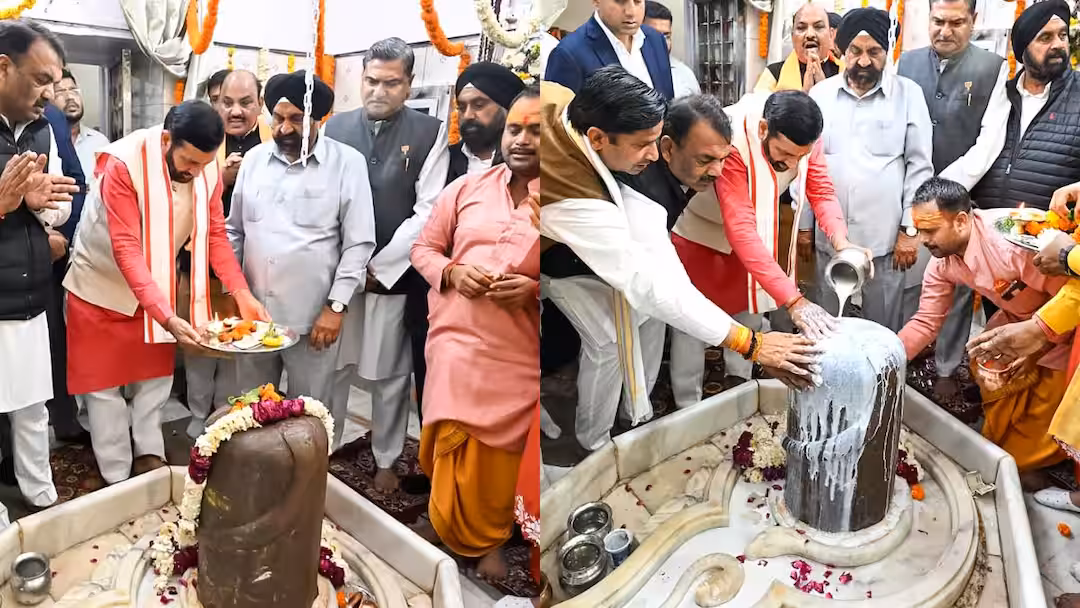 मुख्यमंत्री नायब सिंह सैनी ने महाशिवरात्रि पर नल्हड़ महादेव मंदिर में किया पूजा-अर्चना