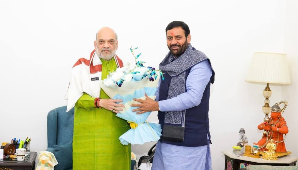 हरियाणा के मुख्यमंत्री नायब सिंह सैनी ने केंद्रीय गृह मंत्री अमित शाह से की महत्वपूर्ण बैठक