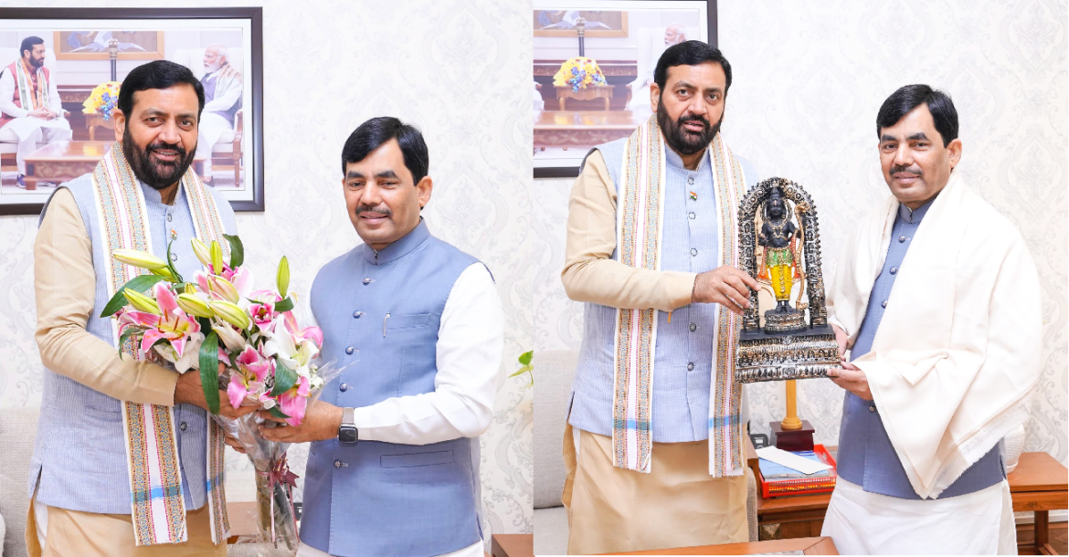 चंडीगढ़ में मुख्यमंत्री नायब सैनी ने सैयद शाहनवाज़ हुसैन से की महत्वपूर्ण बैठक