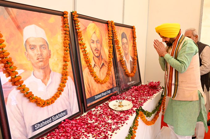हरियाणा के मुख्यमंत्री नायब सिंह सैनी ने शहीदी दिवस पर स्वतंत्रता सेनानियों को श्रद्धांजलि दी