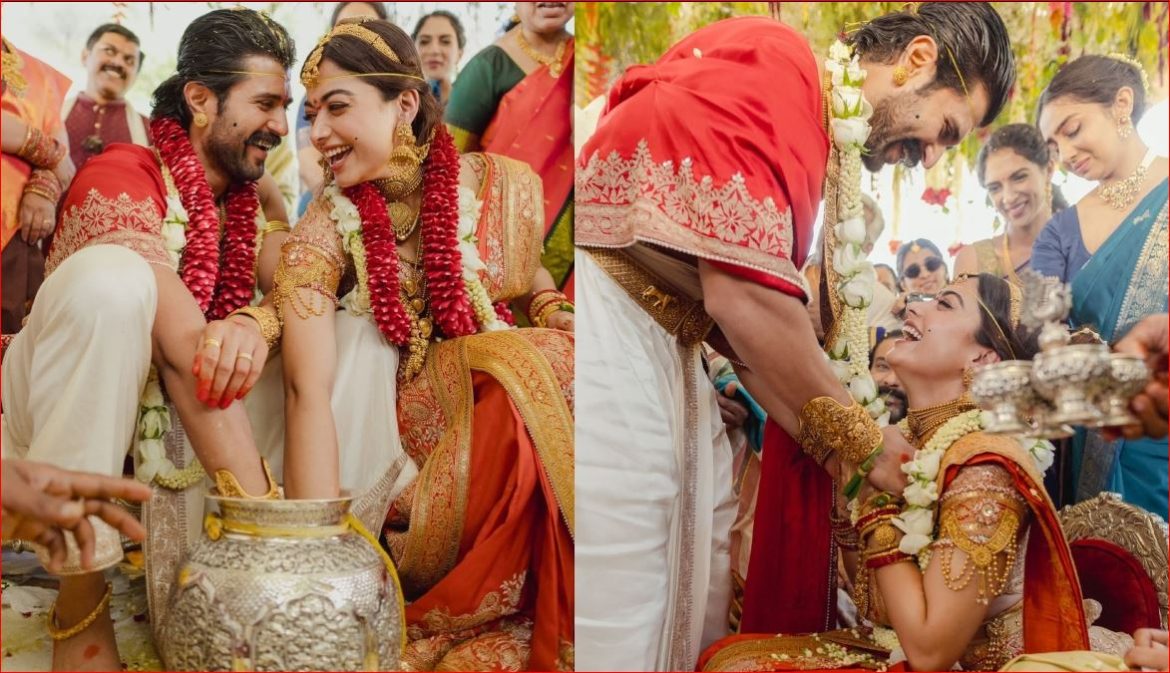 शादी के बाद विजय देवरकोंडा के गांव पहुंचीं रश्मिका मंदाना, पारंपरिक तरीके से हुआ जोरदार गृह प्रवेश