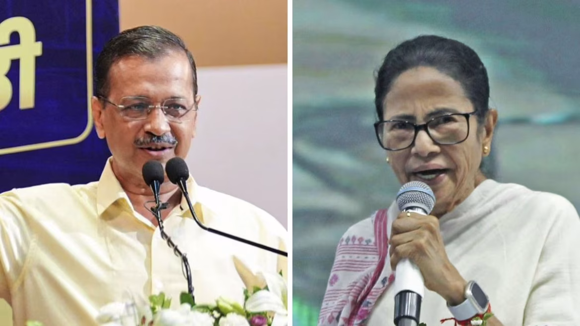 अरविंद केजरीवाल और ममता बनर्जी के बीच फोन पर बातचीत, लोकतंत्र की लड़ाई में जताया समर्थन