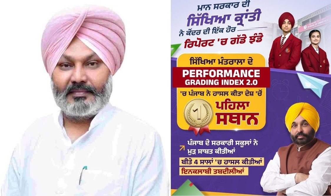 पंजाब ने PGI 2.0 में हासिल किया पहला स्थान: हरपाल सिंह चीमा ने बताया ऐतिहासिक उपलब्धि
