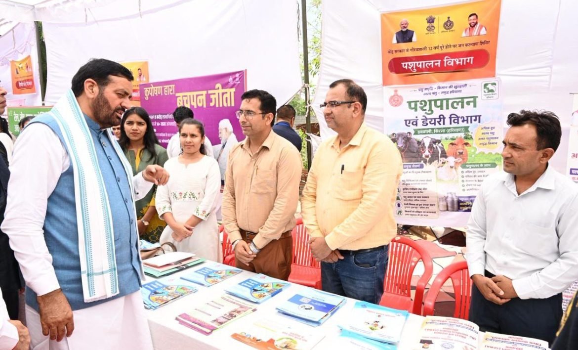 सिरसा में जन कल्याण शिविर का आयोजन, मुख्यमंत्री नायब सिंह सैनी ने किया निरीक्षण