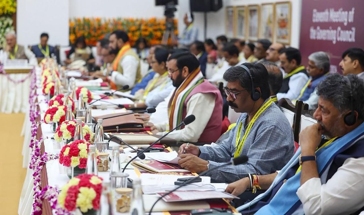 नीति आयोग की 11वीं काउंसिल बैठक में शामिल हुए नायब सिंह सैनी, विकसित भारत के लक्ष्य पर दिया जोर