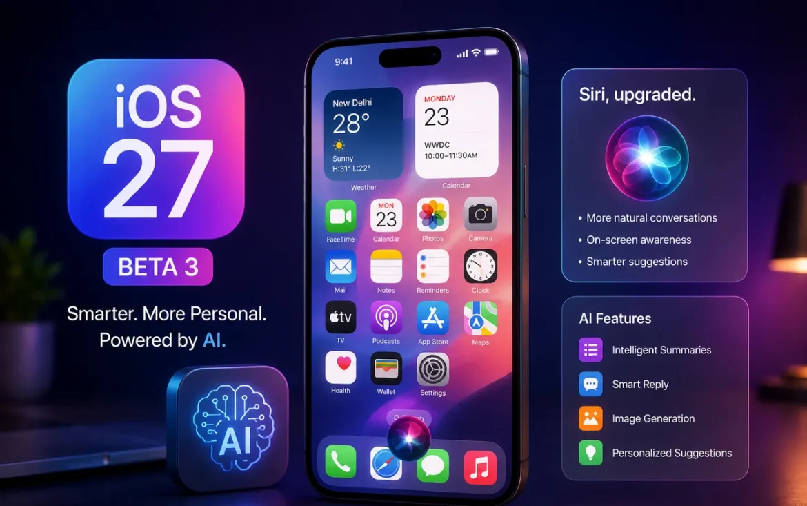 iOS 27 Beta 3 हुआ जारी: Siri Voice Customization से लेकर Live Recognition तक, iPhone यूजर्स को मिले कई नए फीचर्स