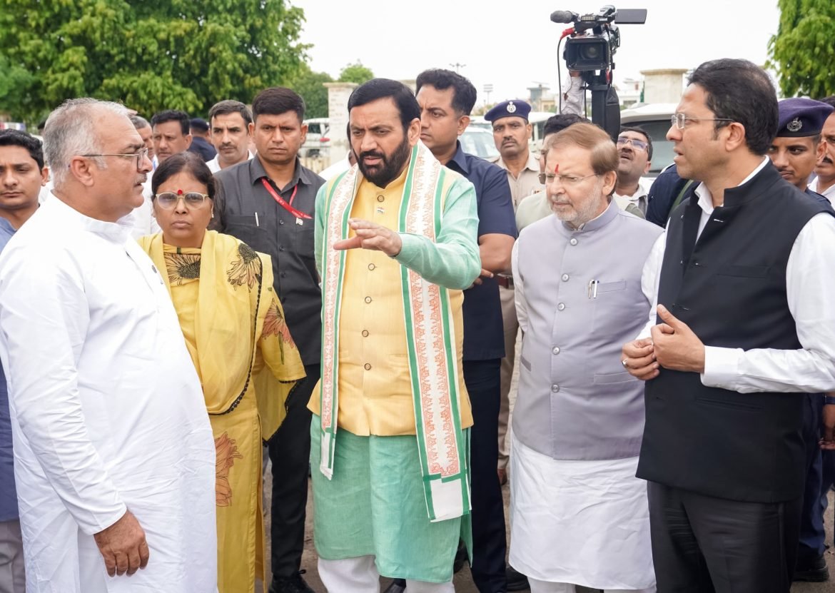 प्रधानमंत्री नरेंद्र मोदी के हरियाणा दौरे की तैयारी तेज, मुख्यमंत्री नायब सिंह सैनी ने जींद कार्यक्रम स्थल का किया निरीक्षण