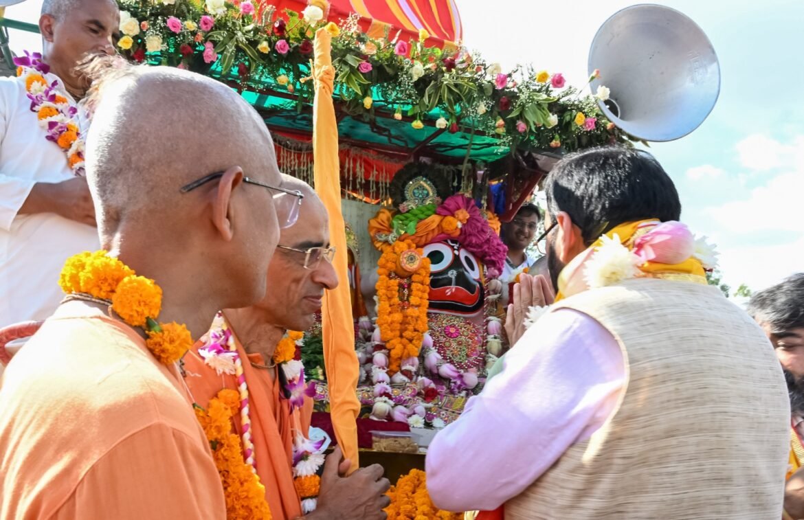 मुख्यमंत्री नायब सिंह सैनी राजपुरा में श्री जगन्नाथ रथयात्रा में हुए शामिल, श्रद्धालुओं के साथ साझा की आस्था