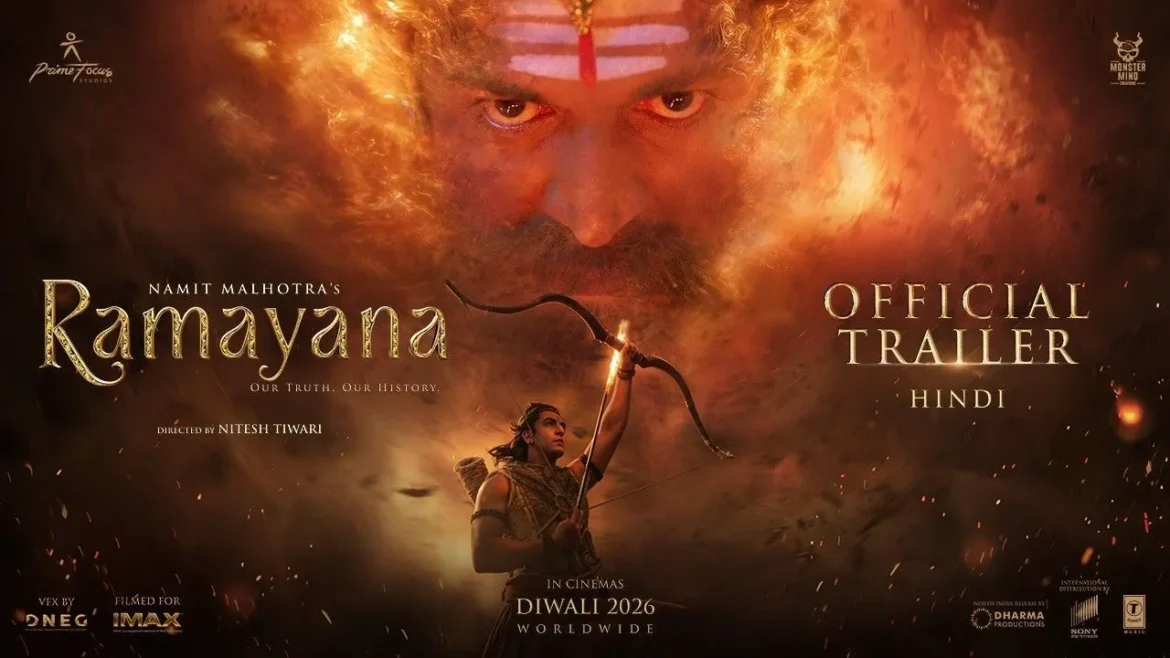 रामायण पार्ट 1 ट्रेलर रिलीज: रणबीर कपूर बने भगवान राम, यश के रावण अवतार ने जीता दिल