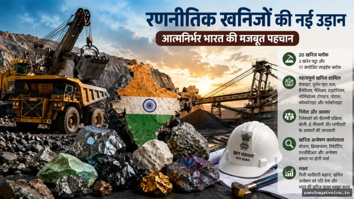 खान मंत्रालय पटना में महत्वपूर्ण और रणनीतिक खनिज ब्लॉकों की नीलामी के 8वें चरण पर रोड शो और एनएमईडीटी कार्यशाला आयोजित करेगा