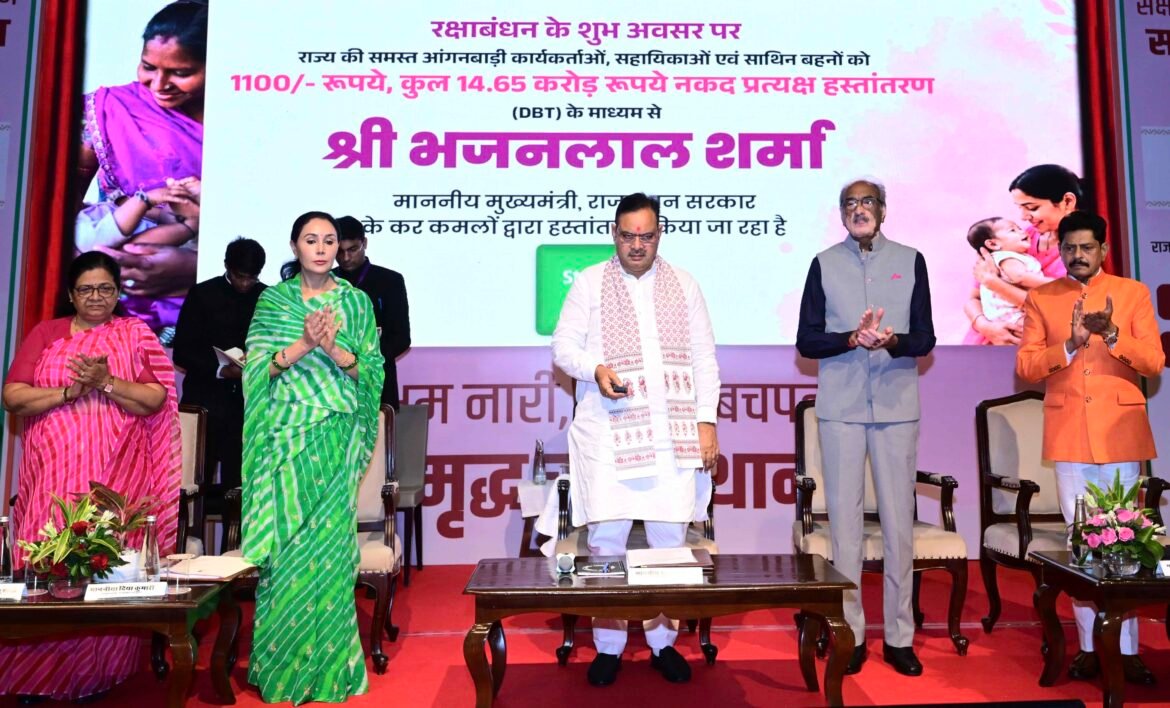 मुख्यमंत्री का रक्षाबंधन पर उपहार, हर आंगनबाड़ी कार्यकर्ता, सहायिका और साथिन को 1100 रुपये, कुल 14.65 करोड़ रुपये हस्तांतरित