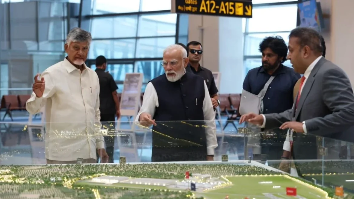 प्रधानमंत्री नरेंद्र मोदी ने भोगापुरम एयरपोर्ट का किया उद्घाटन, 5,000 करोड़ की परियोजना से बदलेगी उत्तरी आंध्र की तस्वीर