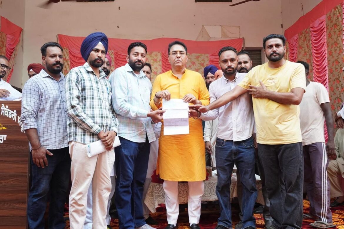 नगरा गांव में ₹2.05 करोड़ की जल सप्लाई योजना का शिलान्यास, 9 गांवों को ₹64 लाख की ग्रांट