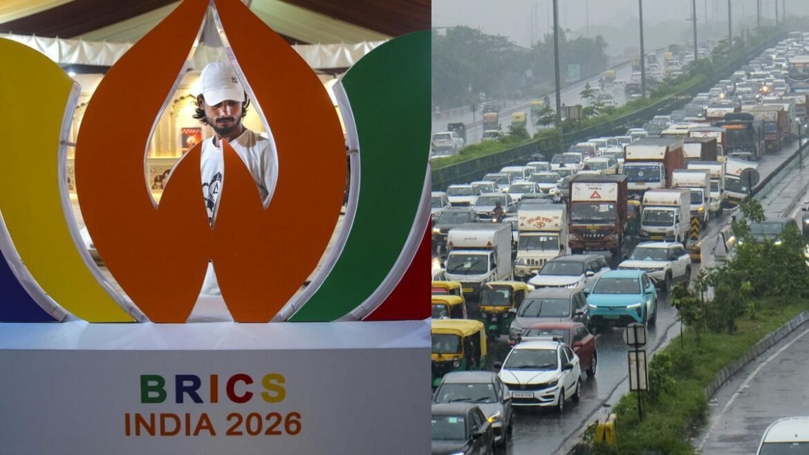 BRICS Summit 2026: काफिले की रिहर्सल से दिल्ली की कई सड़कों पर ट्रैफिक डायवर्जन, 22 जगहों पर बदलाव