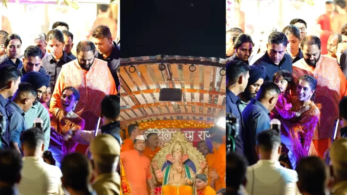 गणेशोत्सव में अनंत और आकाश अंबानी ने जीजा आनंद पीरामल के साथ मस्ती की, नीता अंबानी हंसती रही, छाया अंबानी बच्चों का वीडियो