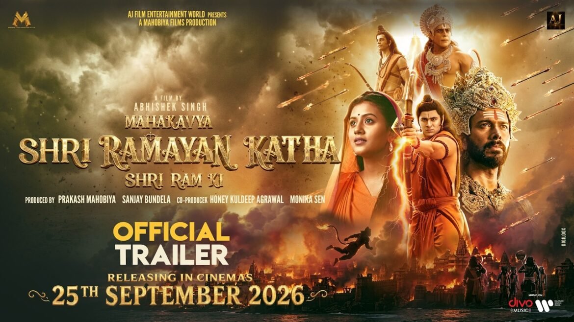 "महाकाव्य श्री रामायण कथा" का ट्रेलर रिलीज, अंजलि अरोड़ा-देव शर्मा ने सीता-राम का किरदार निभाया, नेटिजन्स ने मिक्स्ड रिएक्शन दी